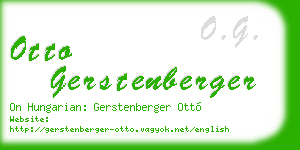 otto gerstenberger business card